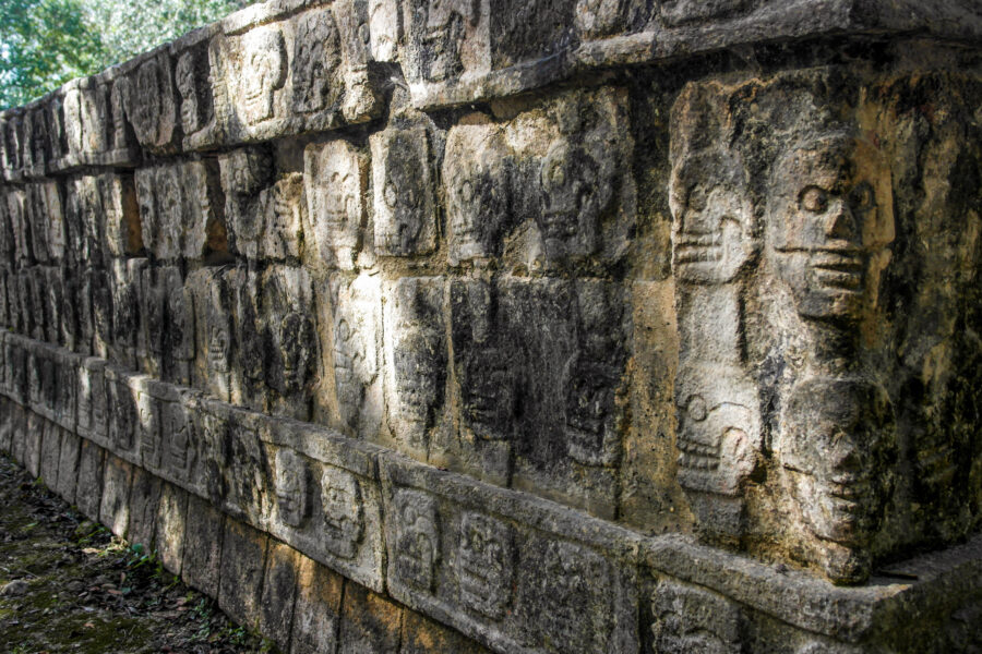 Chichen Itza — Ancient Ruins – Stone Skulls